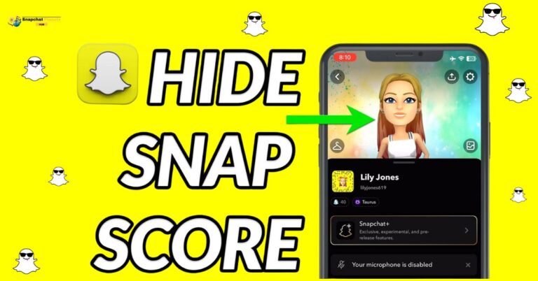 How To Hide Snap Score On Snapchat