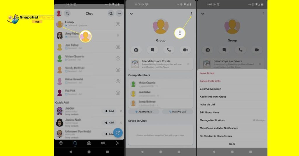 Snapchat Group Chats
