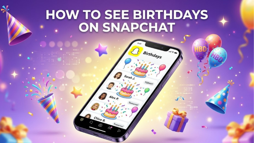 How to see birthdays on snapchat